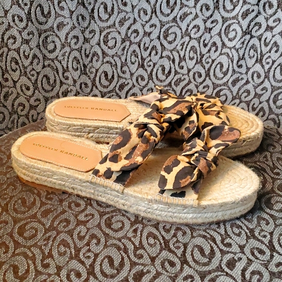 SOLD!!! LOEFFLER RANDALL Daisy Espadrille Platform Sandals - Size 39 - Picture 1 of 9